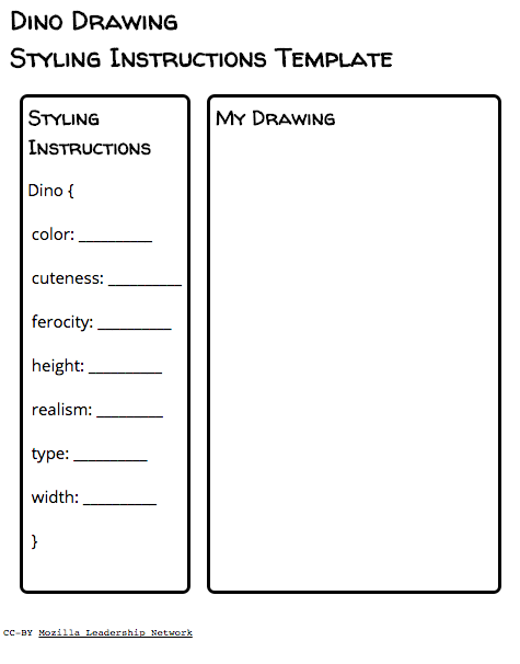 An image of a blank styling and drwaing template