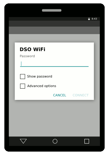 An image a Wi-Fi network login screen