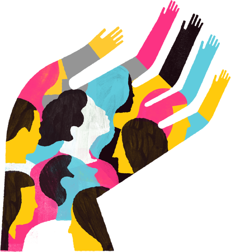 Illustration of hands