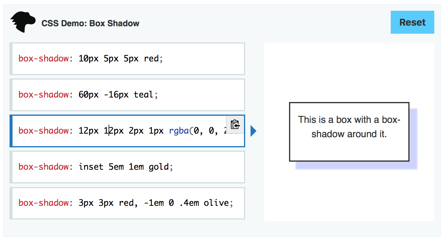 css clip box shadow