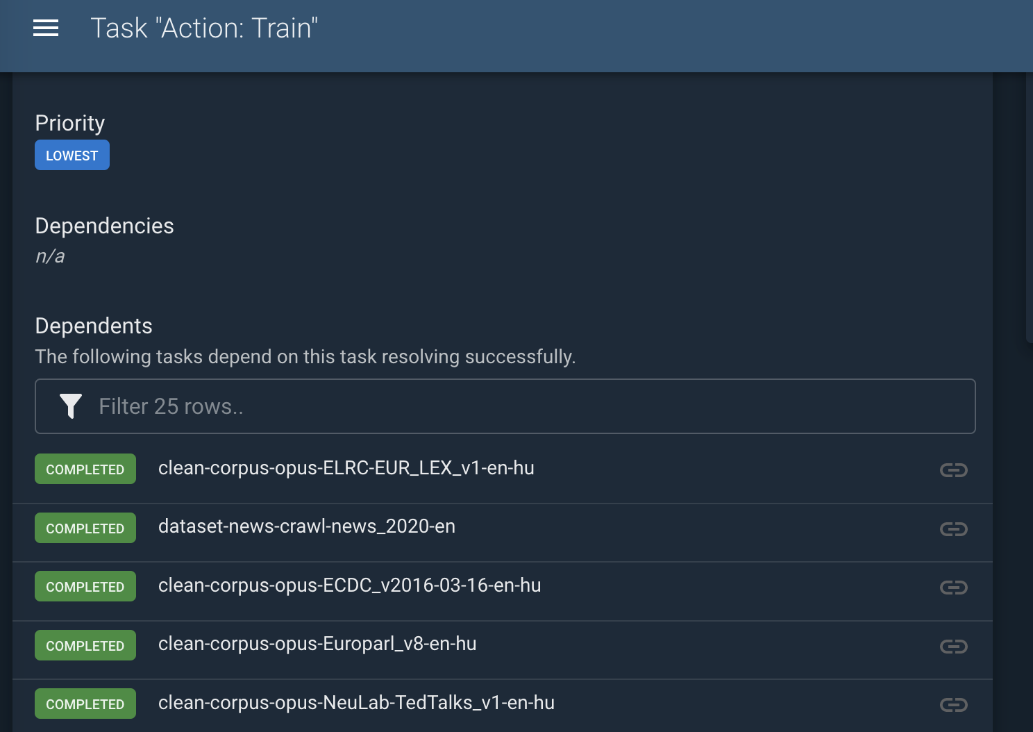 Action tasks