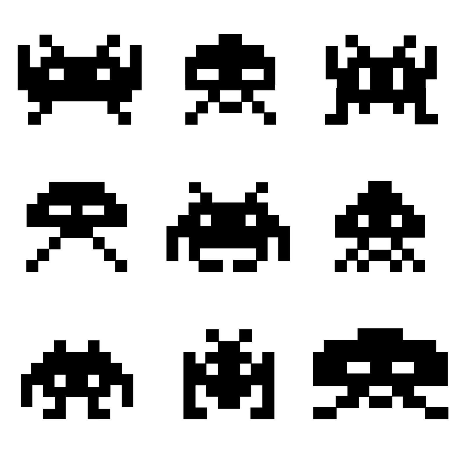 space invaders detail