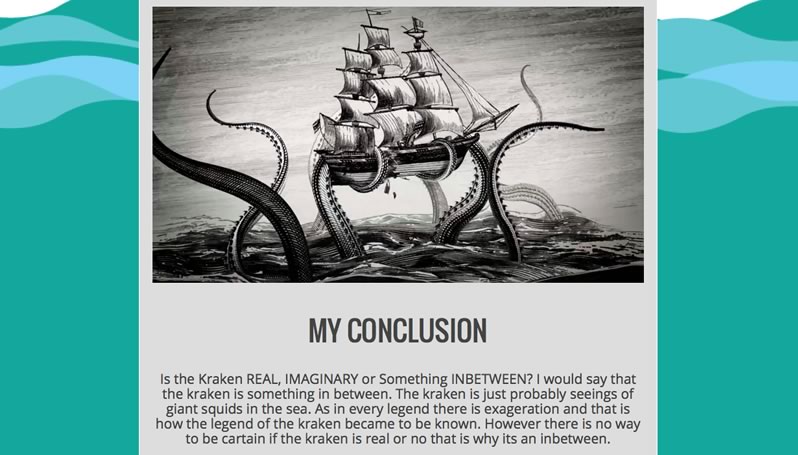 Finished Kraken worksheet